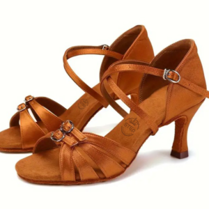 Buty do tańca regulowane mosiądz 7.5 cm obcas