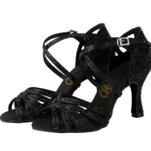 Buty do tańca cyrkonie czarne