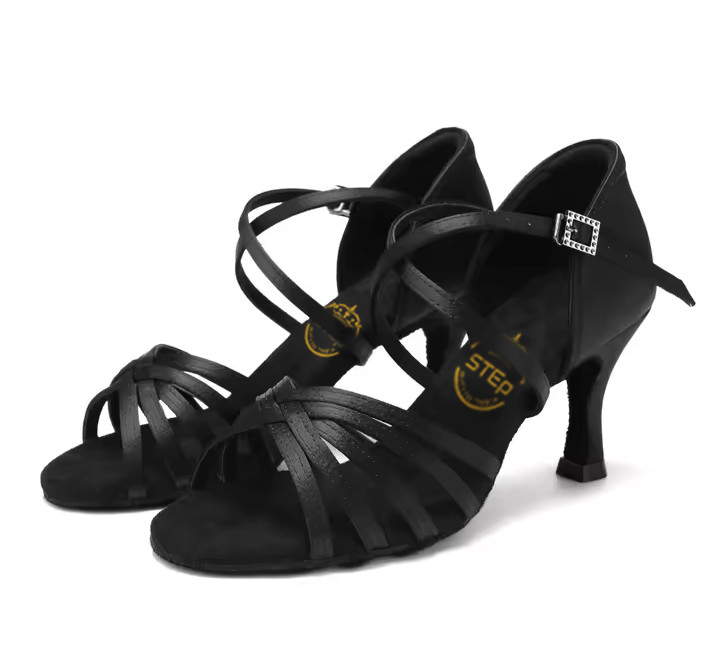 Buty do tańca czarne bachata salsa rumba cha cha - obrazek 3