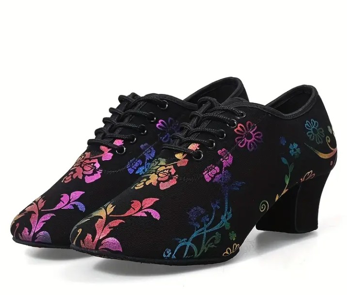buty do tańca praktisy/ ćwiczki zdobione - obrazek 2