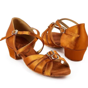 Buty do tańca mosiądz  dziecięce regulowane