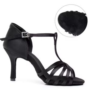 Buty do tańca czarne 8.5 cm obcas