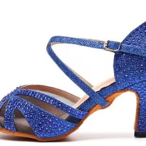 Buty do tańca kobalt cyrkonie