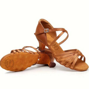 Buty do tańca mosiądz upięcie spód  5 cm