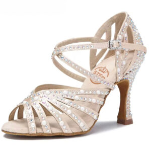 Buty do tańca buty ślubne beż szampan